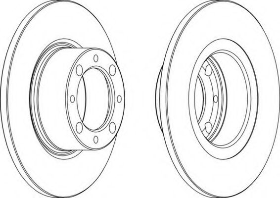 Тормозной диск FERODO DDF044