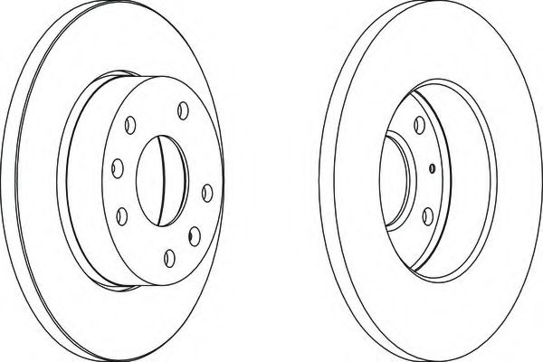 Тормозной диск FERODO DDF1100