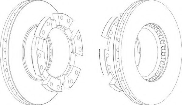 Тормозной диск FERODO FCR122A