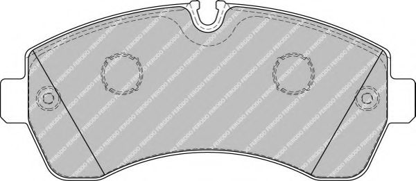 Комплект тормозных колодок, дисковый тормоз FERODO FSL1777