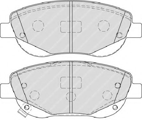 Комплект тормозных колодок, дисковый тормоз FERODO 24947