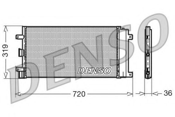 Конденсатор, кондиционер DENSO DCN09042