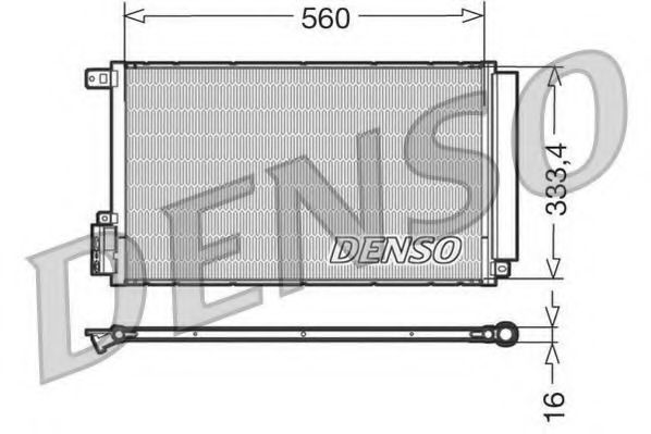 Конденсатор, кондиционер DENSO DCN13109