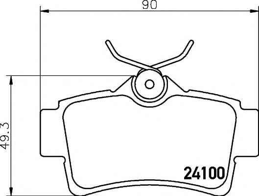 Комплект тормозных колодок, дисковый тормоз MINTEX MDB2139