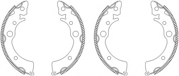 Комплект тормозных колодок MINTEX MSK094
