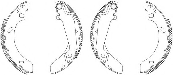 Комплект тормозных колодок MINTEX MSK186