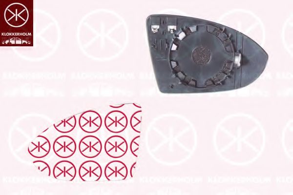 Зеркальное стекло, наружное зеркало KLOKKERHOLM 95351062
