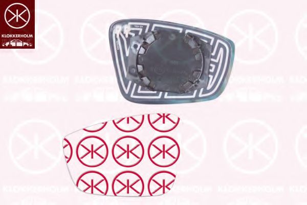 Зеркальное стекло, наружное зеркало KLOKKERHOLM 95161064