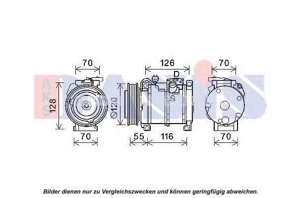 Компрессор, кондиционер AKS DASIS 852812N