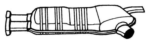 Средний глушитель выхлопных газов AKS DASIS SG15407