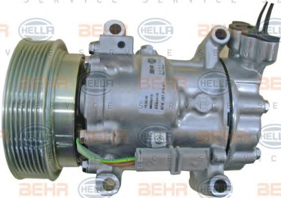 Компрессор, кондиционер BEHR HELLA SERVICE 8FK 351 316-411