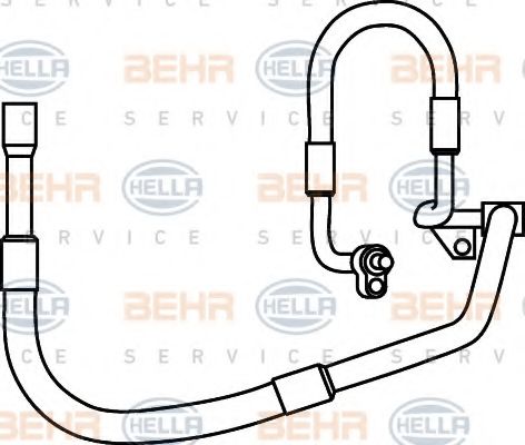 Трубопровод высокого давления, кондиционер BEHR HELLA SERVICE 9GS 351 337-331