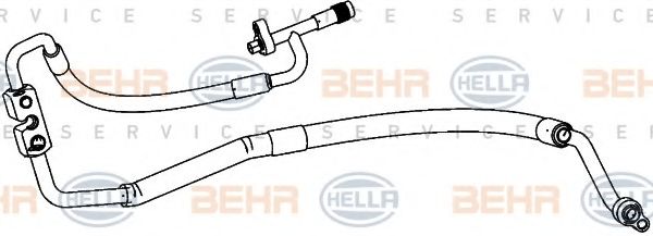 Трубопровод высокого / низкого давления, кондиционер BEHR HELLA SERVICE 9GS 351 338-401