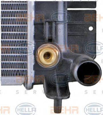 Радиатор, охлаждение двигателя BEHR HELLA SERVICE 8MK376720531