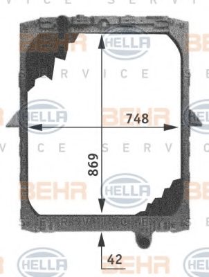 Радиатор, охлаждение двигателя GERI 10710