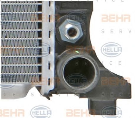 Радиатор, охлаждение двигателя BEHR HELLA SERVICE 53149