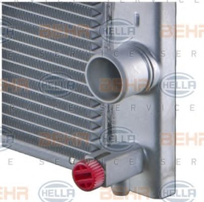 Радиатор, охлаждение двигателя BEHR HELLA SERVICE 8MK376729601