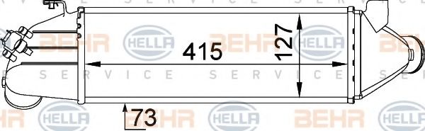 Интеркулер BEHR HELLA SERVICE 8ML 376 746-631