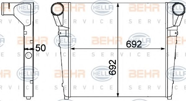 Интеркулер BEHR HELLA SERVICE 8ML 376 758-171