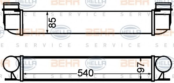 Интеркулер BEHR HELLA SERVICE 8ML 376 776-151