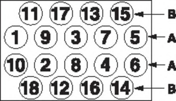 Комплект болтов головки цилидра TRW 2256001